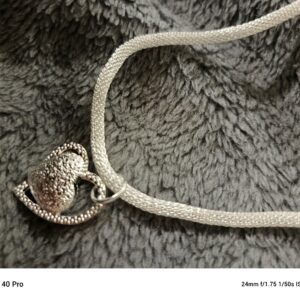 Srebrny łańcuszek dwa serca próby 925